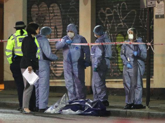 London stabbings: Man killed and another fighting for life after seven attacks in seven hours