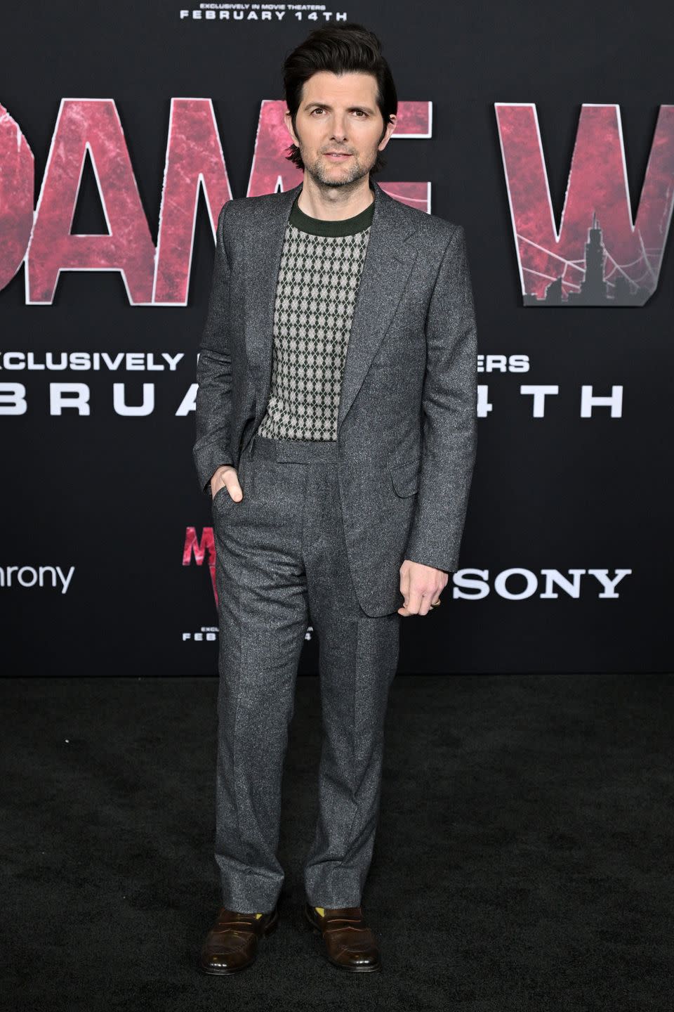 adam scott, madame web premiere