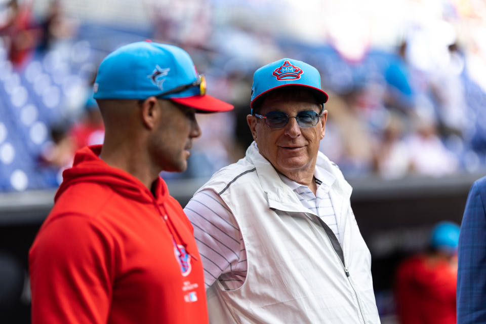 馬林魚隊老闆Bruce Sherman。（MLB Photo by Brennan Asplen/Getty Images）