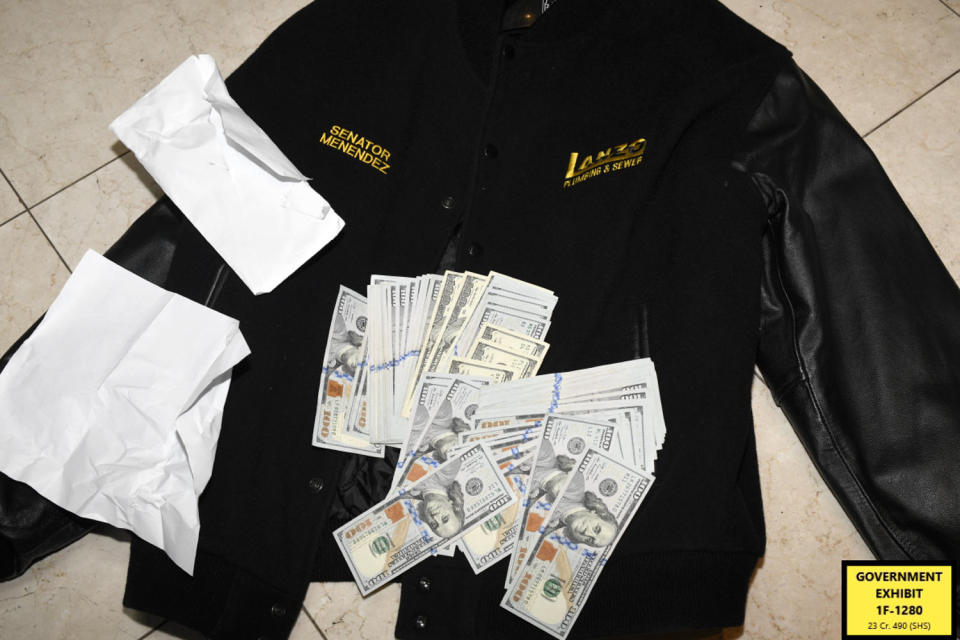 bob menendez fbi exhibit evidence money jacket (FBI)