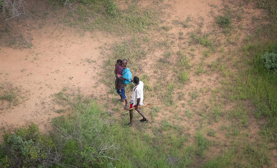 The team searched for the young boy for six days. (Courtesy Sheldrick Wildlife Trust)