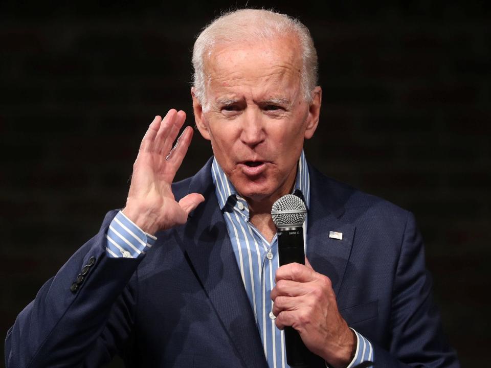 Democratic presidential candidate Joe Biden has said enshrine LGBT+ protections into the nation’s labour and civil rights law would be his main priority if he wins the White House. Passing the Equality Act “will be the first thing” he would “ask to be done” he said during a keynote address to hundreds of activists at the Human Rights Campaign’s annual Ohio gala on the first day of Pride Month. The Equality Act would expand the Civil Rights Act of 1964 and the Fair Housing Act to ban discrimination in employment, housing, jury selection and public accommodations based on sexual orientation and gender identity.It passed the Democrat-controlled House last month, with support from every member of the party in office. But it will not become law under Mr Trump and the Republican Senate, who will refuse to ratify it. That means LGBT+ residents in dozens of states are still subject to various forms of discrimination that are either specifically allowed or not barred by state law. Mr Biden condemned the Trump administration during his speech.He hit out at attempts to bar transgender troops in the US military, allowing medical workers to refuse treatment to members of LGBT+ community and homeless shelters to bar transgender people. “It’s wrong and it is immoral what they’re doing,” he said. He added: “Just like with racial justice and women’s rights, we are seeing pushback against all the progress we’ve made towards equality”.The Equality Act would address many such discriminatory practices.It was Mr Biden's first vist Ohio, widely considered a bellweather state for the White house, since he launched his bid for the presidency. Shawn Copeland, the Human Rights Campaign’s Ohio director, said it has identified about 1.8 million “equality voters” in Ohio, including 400,000 LGBT+ citizens, plus their family members, friends and other allies.Mr Trump got 2.84 million Ohio votes in 2016, compared to Hillary Clinton’s 2.4 million.Mr Biden said that there had been at least five black transgender women who have been violently killed in America so far this year – calling for it to end.“It has to stop,” he said. “And the fastest way to end it is to end the Trump administration!”He listed the percentage of LGBT+ children and teenagers who attempt or consider suicide.“I don’t have to tell you how hard it is for these kids, because many of you were these kids,” he said. “The terror in your heart as you spoke your truth.”He argued the Trump administration was a “disaster for human rights”, adding that it had damaged America’s standing on human rights globally.He hit out at Mr Trump for using the office as a “bully pulpit” and said he is “callously extending his power” by introducing discriminatory policies such as “the Muslim ban, turning away asylum seekers [and] putting children in cages.”Mr Biden took also aim at the "current vice president” Mike Pence for using religious freedom as “a way to license discrimination broad areas and denying LGBT+ basic rights.”The politician delighted in recalling the 2012 presidential campaign when he announced his support for same-sex marriage before President Barack Obama had done so.Mr Biden recalled that most political observers “thought I had just committed this gigantic blunder.” He said that before the interview, he told Obama that if he was asked whether he supported gay marriage, he “would not hold back.” He said that the day after the interview was broadcast, the former president hugged him and said: “Well, you warned me.”Additional reporting by Associated Press