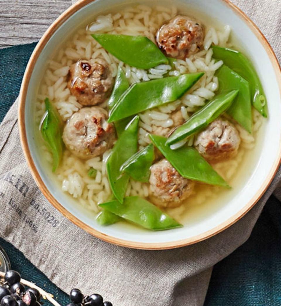 Gingery Meatball Soup
