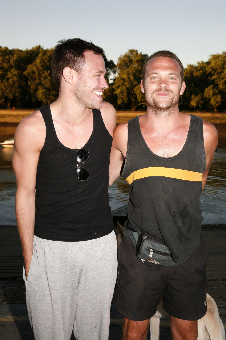 Singer Will Young (L) and actor Rupert Young in 2008. (Emma Peios/WireImage)