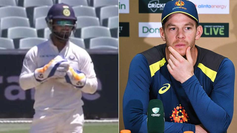 Tim Paine wasn’t impressed with the sledging from some India stars. Pic: Getty/Seven