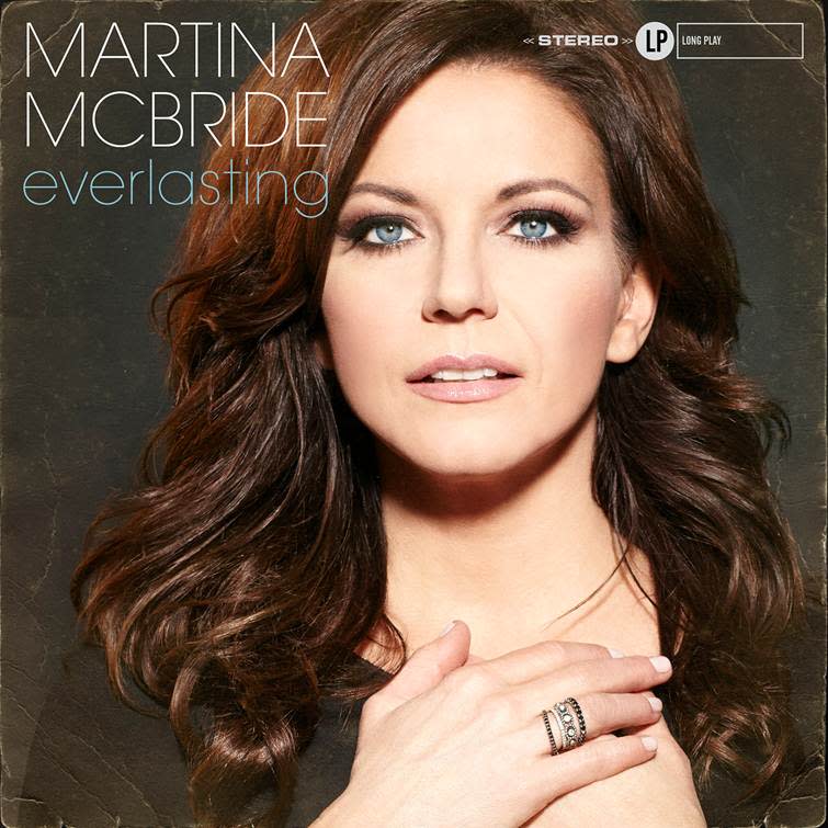 This CD cover image released by Vinyl Records shows "Everlasting" by Martina McBride. McBride, known for her huge soprano voice, is self-releasing “Everlasting,” on March 4, a new album of classic soul and R&B songs made famous by the likes of Franklin and James, but also Elvis and Van Morrison and more.(AP Photo/Vinyl Records )