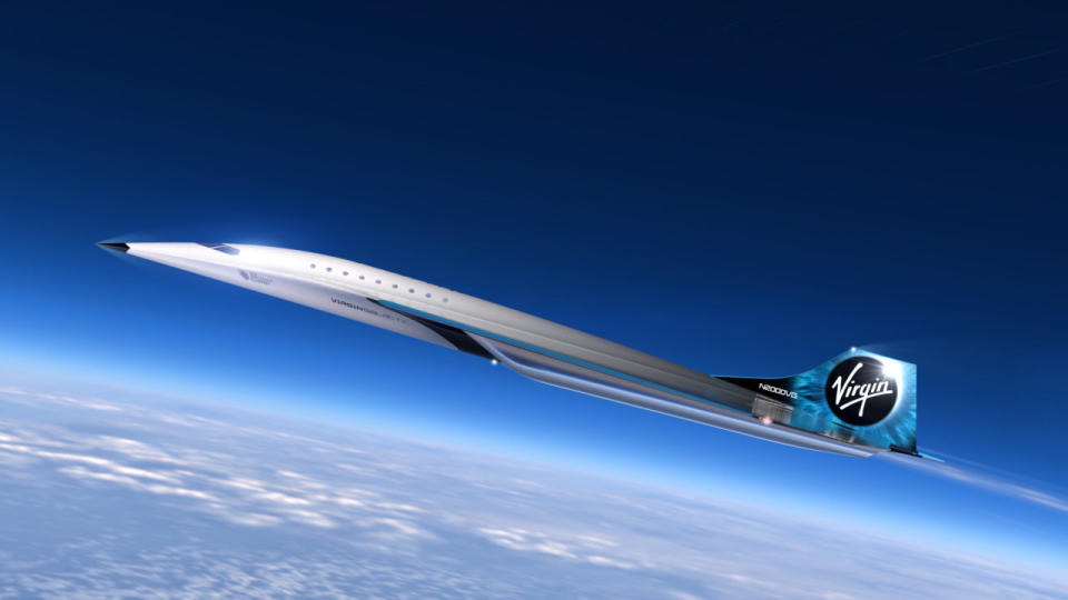 Virgin Galactic Mach 3 design. Image: Virgin Galactic