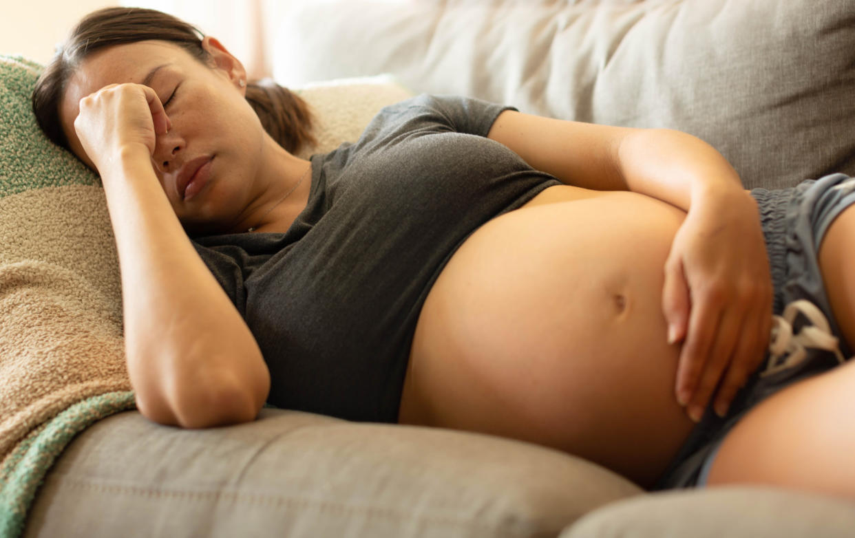 Stock picture of pregnant woman potentially suffering from pre-eclampsia. (Getty Images)