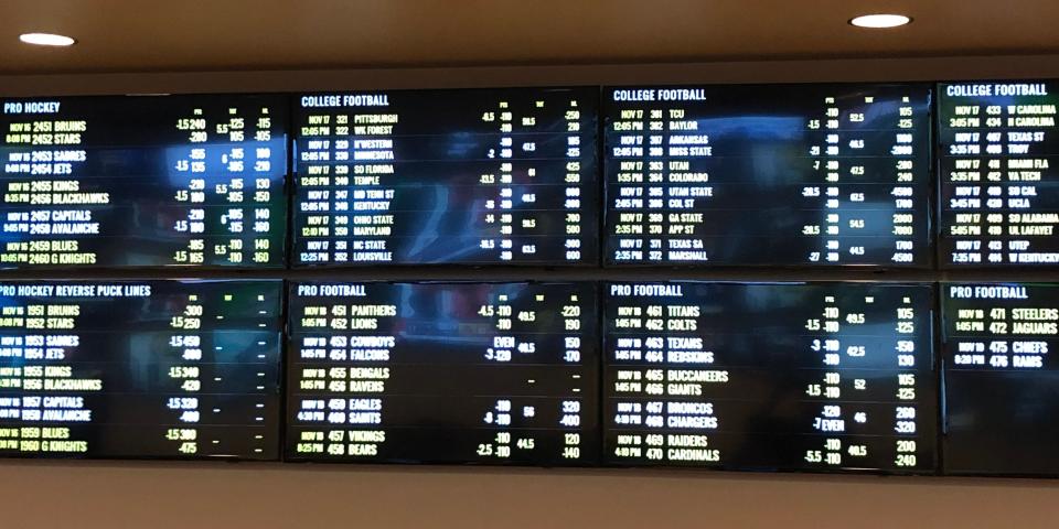 A peak inside Hollywood Casino's new sportsbook, which took Pennsylvania's first sports bets in Grantville on Nov. 15

Img 0314