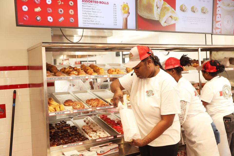 In this file photo from The Commercial Appeal, Shipley Do Nuts opened for business, providing a variety of glazed donuts, cinnamon rolls, and more on Nov. 23, 2022 in the Cordova area of Memphis, TN.
(Photo: Stu Boyd II-The Commercial Appeal)