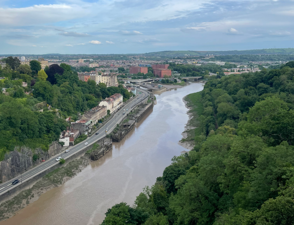 The view from Bristol Suspension Bridge looking towards the city (Albert Toth)