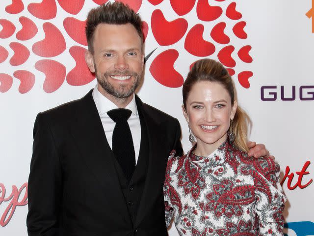 <p>Tibrina Hobson/Getty</p> Joel McHale and Sarah Williams attend The Hearts For Hope Gala Benefiting Union Rescue Mission on February 16, 2019 in Beverly Hills, California.