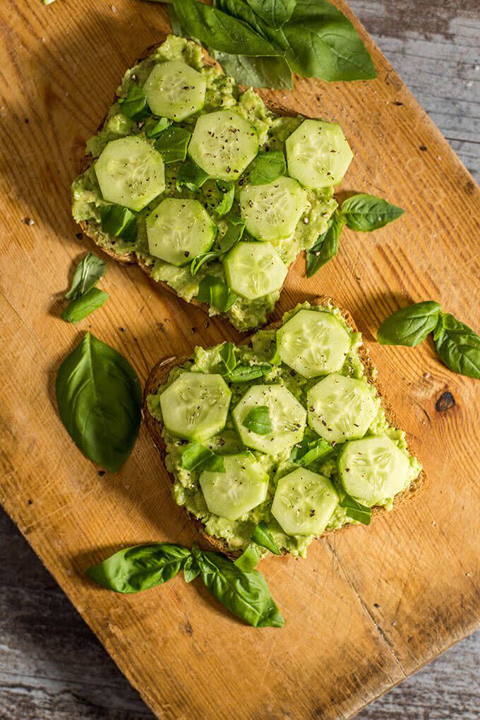 Cucumber Avocado Toast