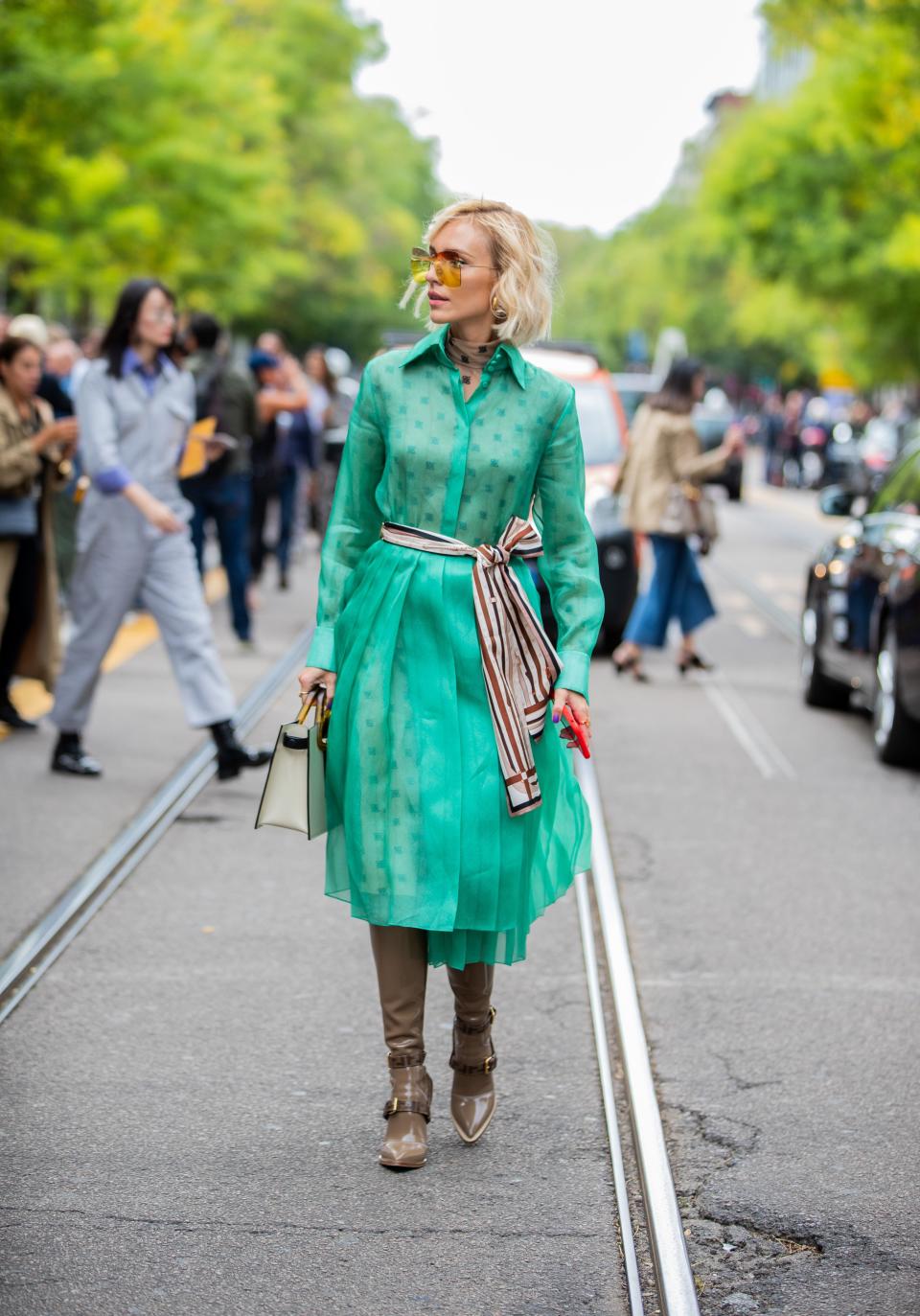Amp Up Your Favorite Green Dress