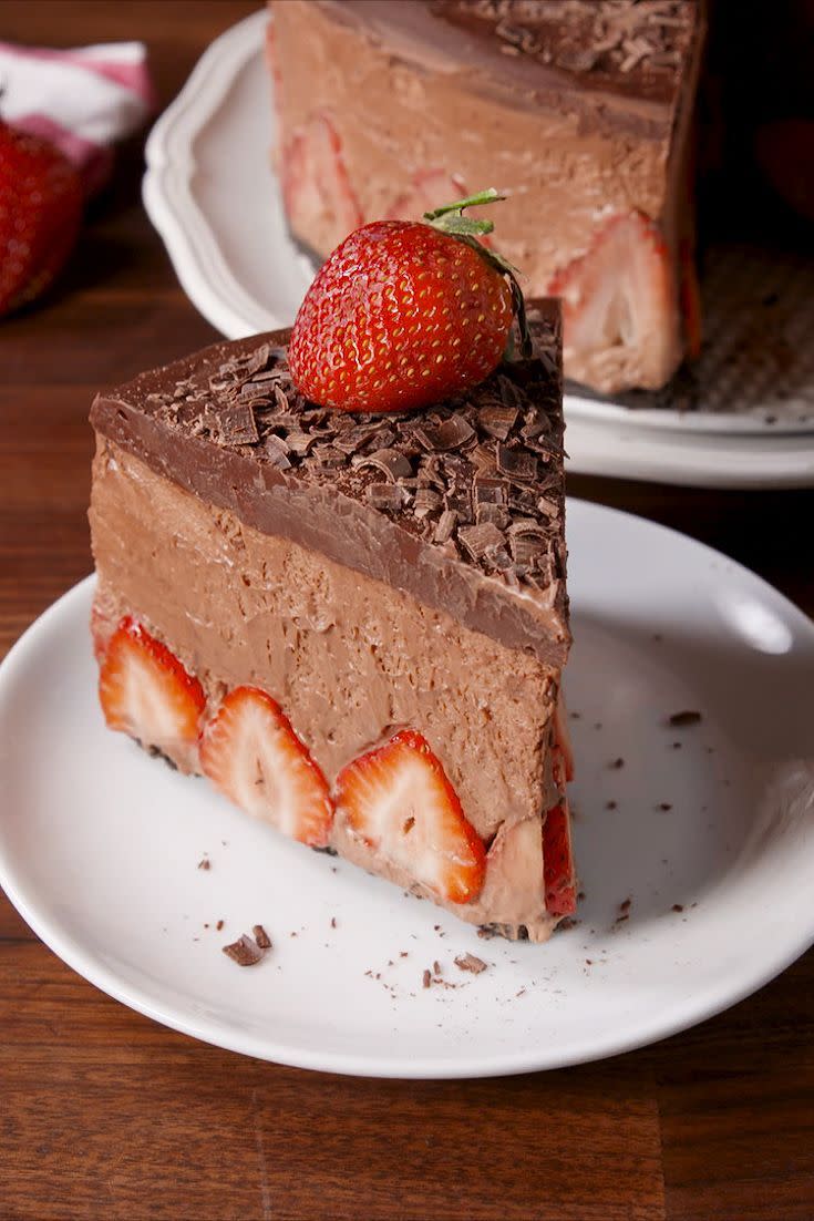 Strawberry Chocolate Mousse Cake