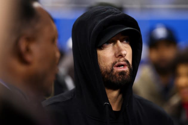 Detroit Lions Superfan Eminem Jokes He Shelved Ben Johnson Diss Track After  Offensive Coordinator Stayed Put