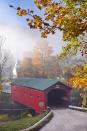 <p><strong>Where: </strong>Arlington Green Covered Bridge, Vermont</p><p><strong>Why We Love It: </strong>Vermont has over 100 covered bridges, but the structure in Arlington is one of the state's oldest and best preserved examples.</p>