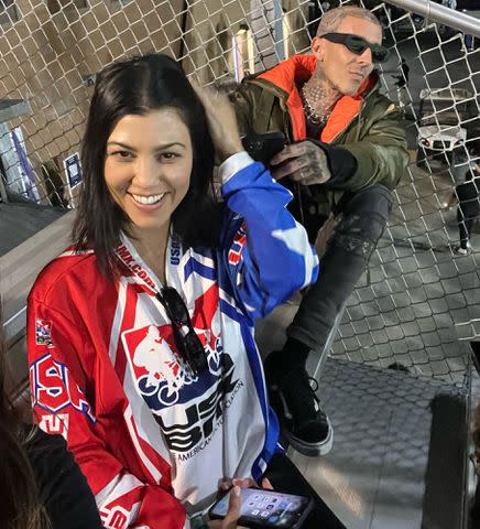 Kourtney Kardashian/Instagram Kourtney Kardashian and Travis Barker