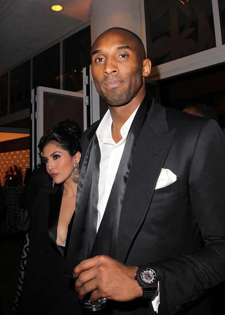 HBO's Official Golden Globe Awards After Party - Red Carpet: Vanessa Laine and Kobe Bryant