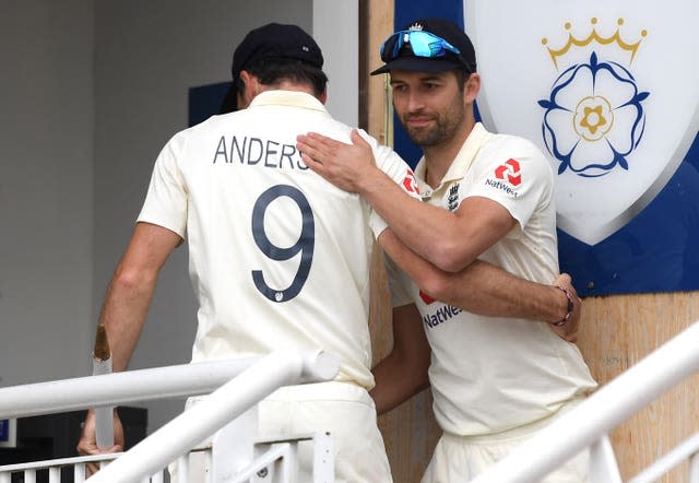 Mark Wood, right, and James Anderson