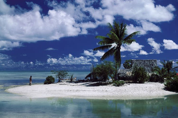 File image: Kiribati, an island nation in the pacific ocean, has vast marine reserves  (Alamy)