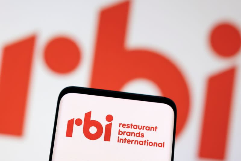 FILE PHOTO: Illustration shows Restaurant Brands International logo