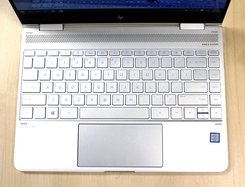 The Spectre x360 has the best keyboard of the bunch.