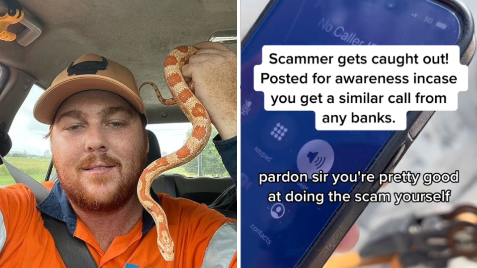 Snake catcher and scam call