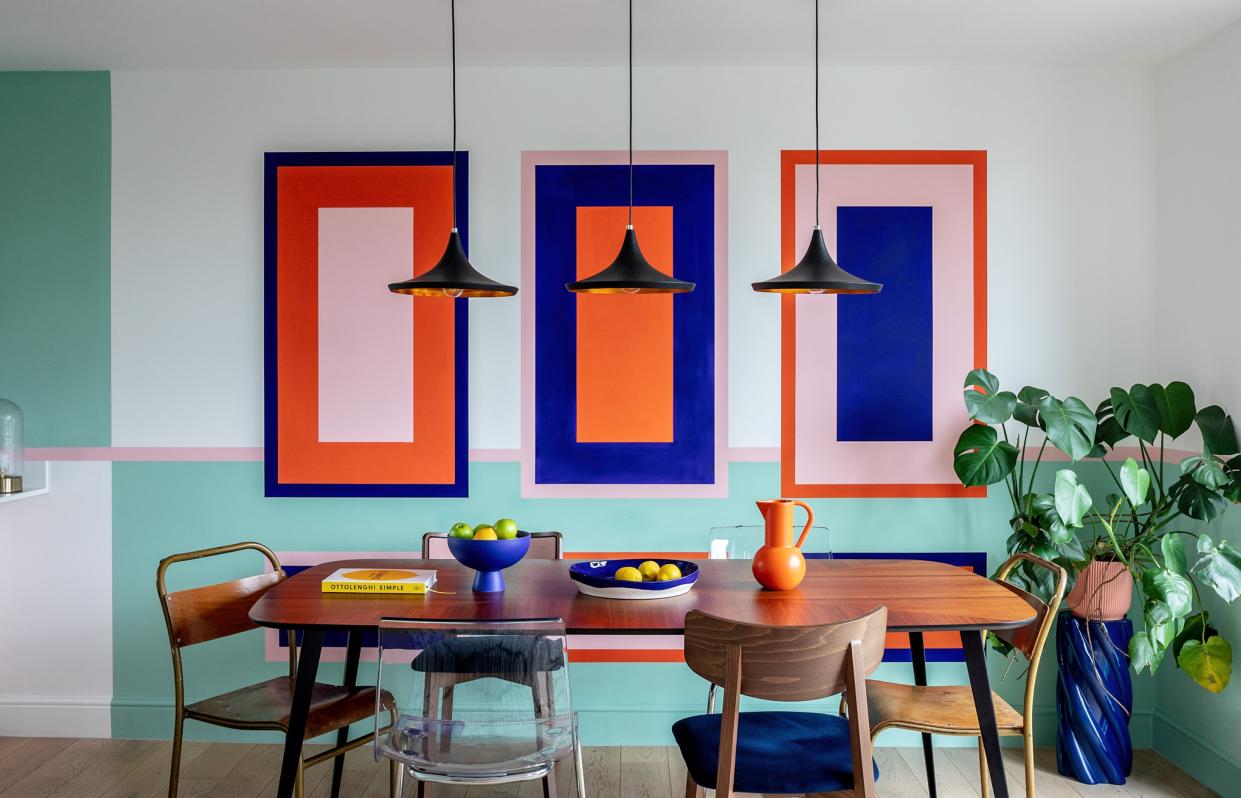  Paint ideas colorful dining room. 