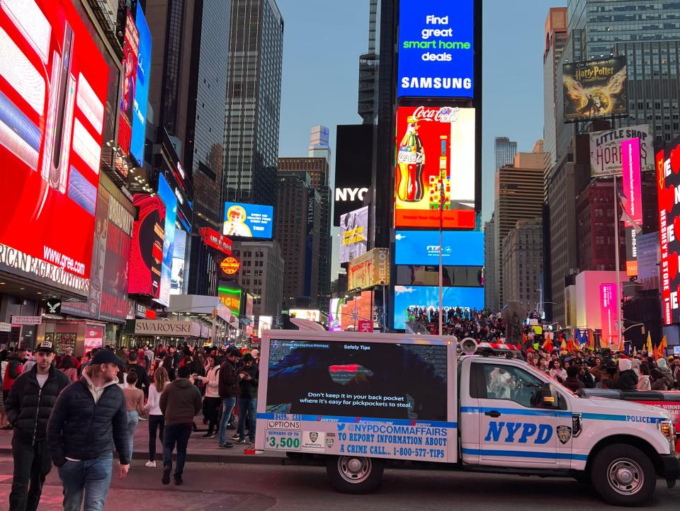NYPD cars Times Square New York City disappointing photos