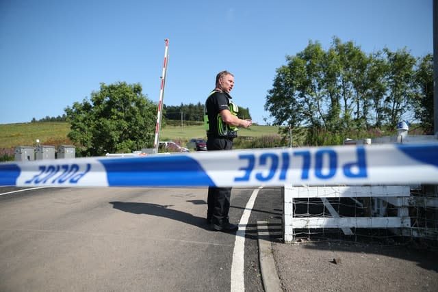 police officer at a cordon