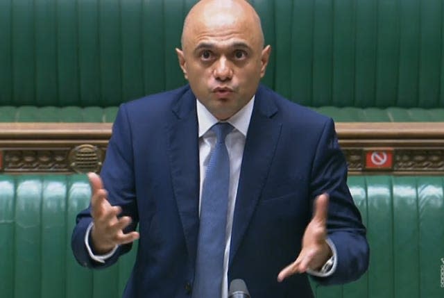 Health Secretary Sajid Javid will announce the Government's plans to MPs