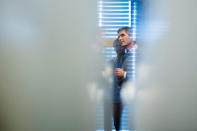 John Markus Lervik, co-founder and CEO of Cognite, attends a meeting in company's office in Oslo, Norway September 14, 2018. Picture taken September 14, 2018. REUTERS/Fredrik Varfjell