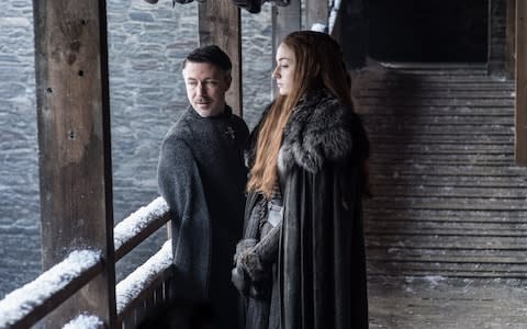 Peter Baelish and Sansa Stark - Credit: HBO