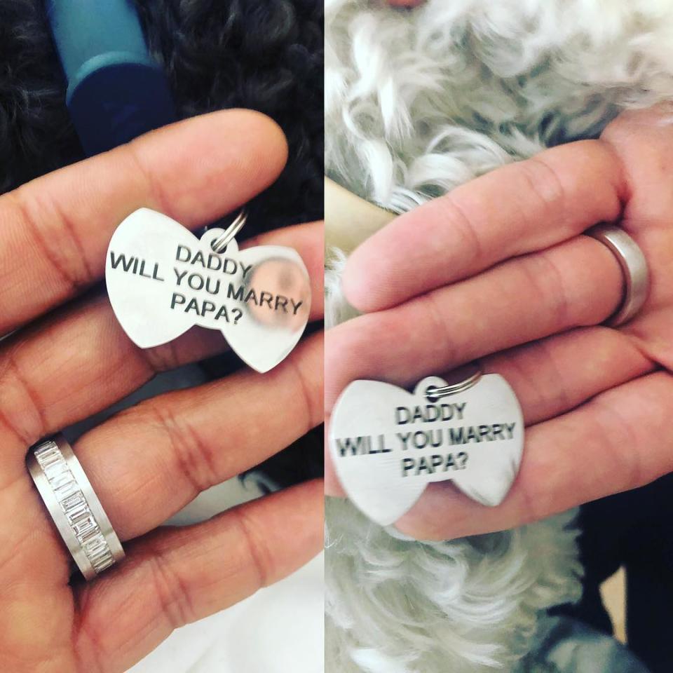 <p>This just in … Don Lemon is engaged! The 53-year-old CNN anchor shared the news on Saturday, revealing his boyfriend Tim Malone proposed … on Tim’s birthday! Lemon posted a photo of a pair of dog tags on their puppies, Boomer and Barkley, that read, “DADDY WILL YOU MARRY PAPA?” He captioned the photo, which also […]</p> <p>The post <a rel="nofollow noopener" href="https://theblast.com/don-lemon-engaged/" target="_blank" data-ylk="slk:CNN Anchor Don Lemon Engaged to Tim Malone;elm:context_link;itc:0;sec:content-canvas" class="link ">CNN Anchor Don Lemon Engaged to Tim Malone</a> appeared first on <a rel="nofollow noopener" href="https://theblast.com" target="_blank" data-ylk="slk:The Blast;elm:context_link;itc:0;sec:content-canvas" class="link ">The Blast</a>.</p>