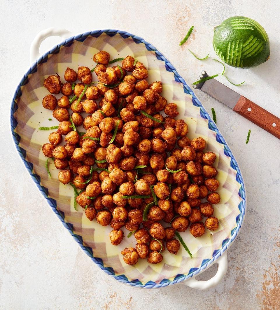 Air Fryer Crunchy Chili-Spiced Chickpeas