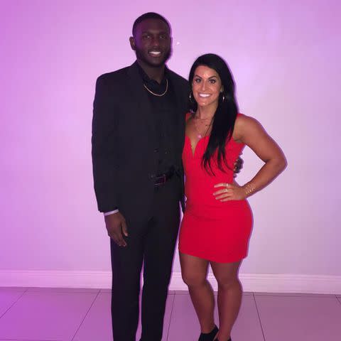 <p>Chris Godwin Instagram</p> Chris Godwin and Mariah DelPercio.