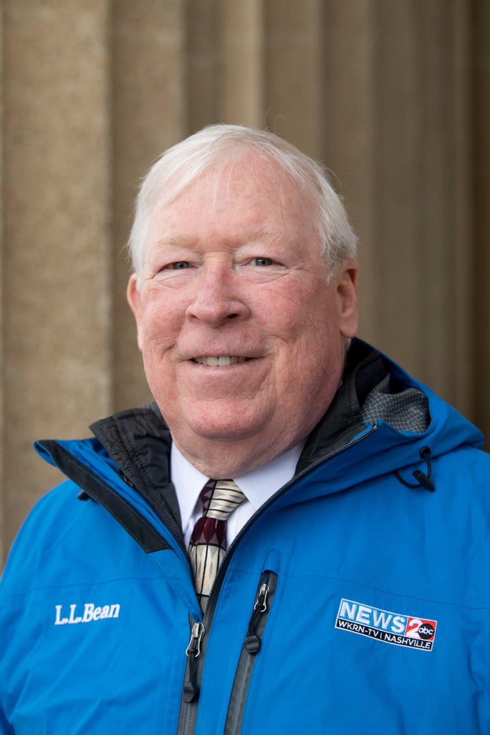 News 2 meteorologist Davis Nolan at Centennial Park in Nashville, Tenn., Thursday, Feb. 8, 2024.