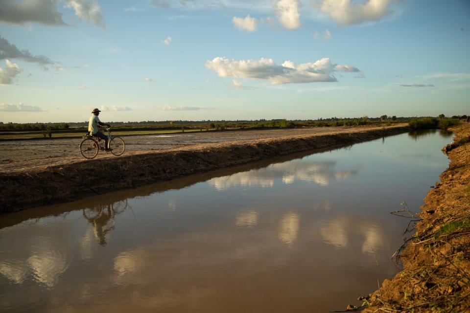 Funded by the Government of Japan, the canal serves 143 hectares of rice paddies, benefitting 128 families (WFP/Samantha Reinders)