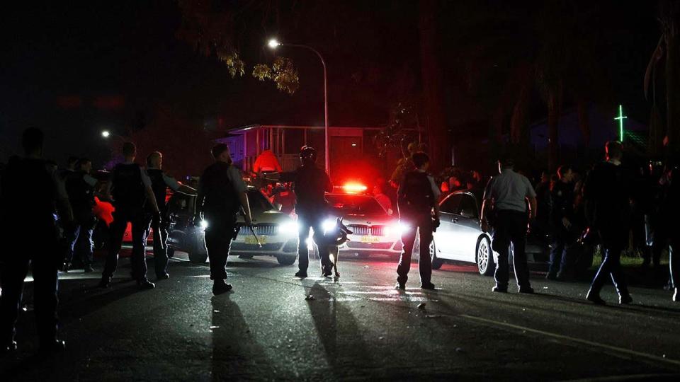 police outside church