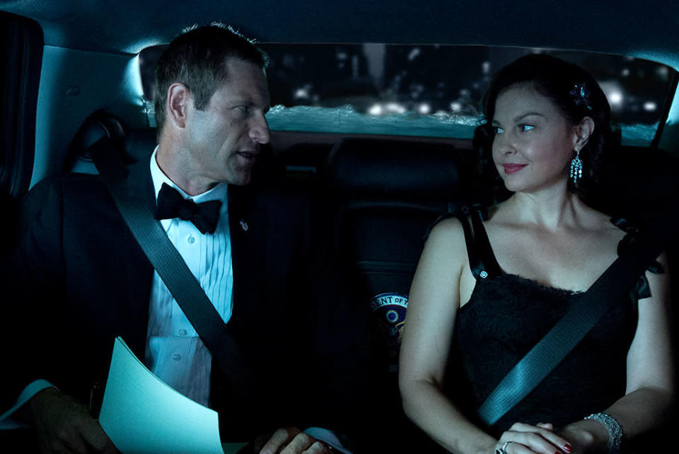 Aaron Eckhart and Ashley Judd in FilmDistrict's "Olympus Has Fallen" - 2013