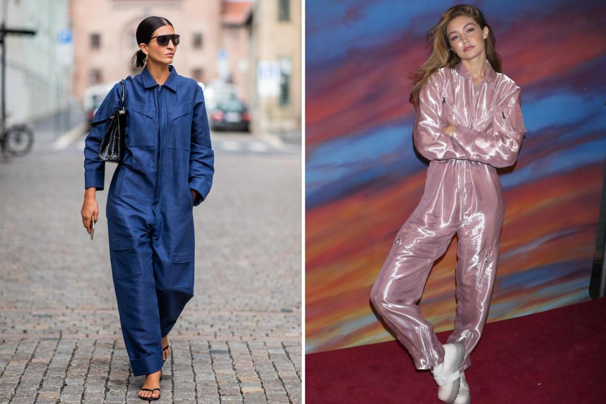 Katarina Petrovic in Oslo August 2018, Gigi Hadid at Brandon Maxwell show NYFW SS19: Getty, Rex