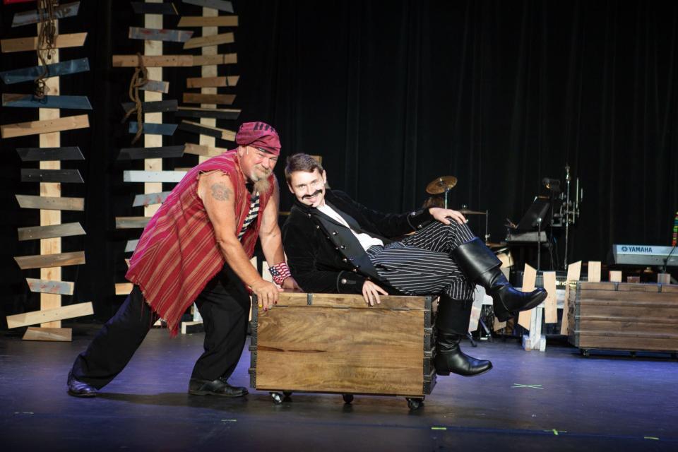 Timothy Brayman as Smee and Isaiah Brown as Black Stache, both received nominations for their performances in "Peter and the Starcatcher."