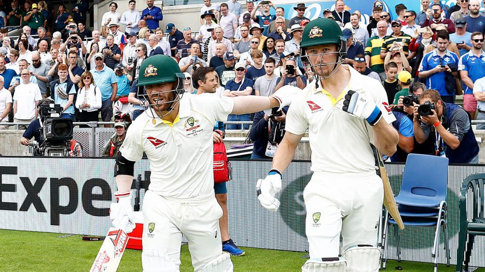 Warner and Bancroft were roundly booed when they came out to bat. Pic: Getty