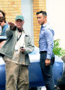 Joseph Gordon-Levitt filming on location for "Don Jon's Addiction" on June 26, 2012 in Hackensack, New Jersey.