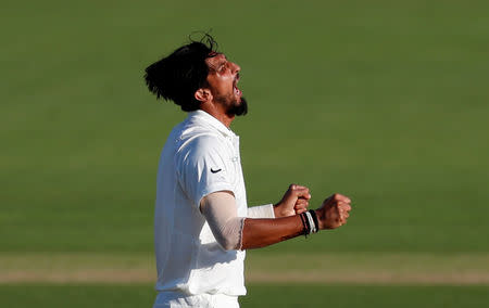 Cricket - England v India - Fourth Test - Ageas Bowl, West End, Britain - September 1, 2018 India's Ishant Sharma celebrates taking the wicket of England's Jos Buttler Action Images via Reuters/Paul Childs