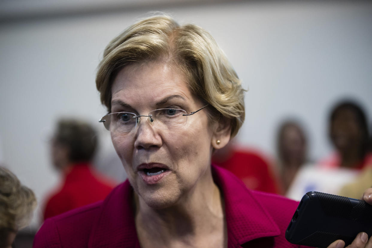 Democratic presidential candidate Sen. Elizabeth Warren, D-Mass. (Matt Rourke/AP)