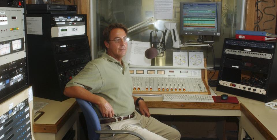 In this September 2005 FLORIDA TODAY photo, Todd Kennedy sits at the broadcast console in Studio A at the old WFIT radio studio in Roberts Hall.