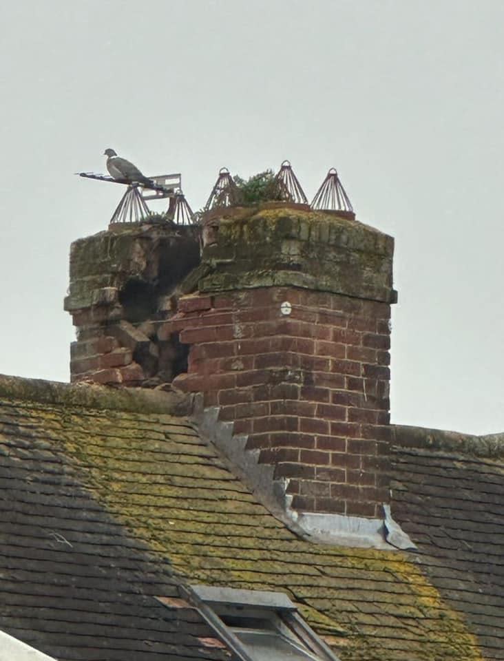 Oxford Mail: Lightning struck the Wallingford home