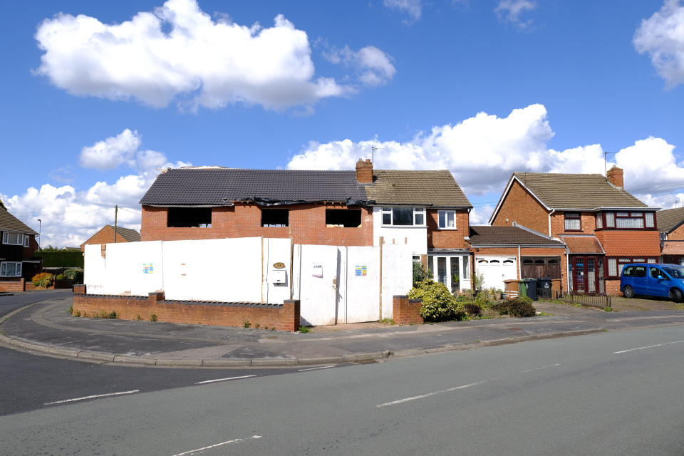 This house on Sandringham Avenue in Walsall will be demolished after the owner built it without planning permission. (SWNS)